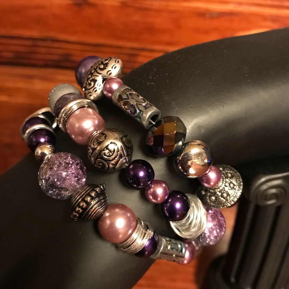 Custom made bracelet w/ matching earrings